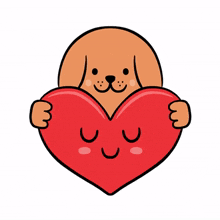 animal cute heart dog puppy