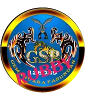 a gsr logo with a tiger and two eagles on it