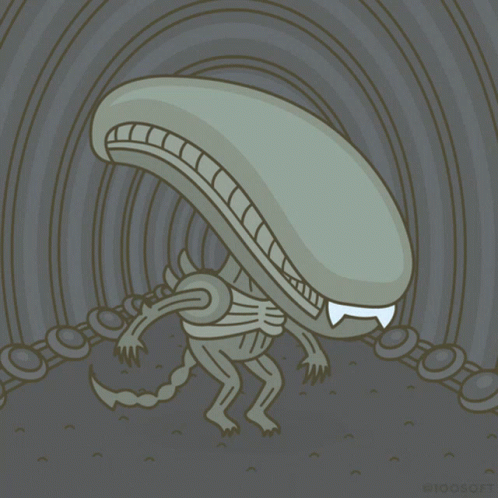 Aliens Cartoon GIF - Aliens Cartoon Xenomorph - Discover & Share GIFs
