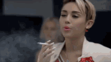 23 Musicvideo GIF - Miley Cyrus Smoking Lipstick GIFs