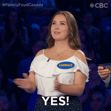 Yes Candace GIF - Yes Candace Family Feud Canada GIFs