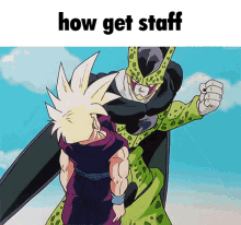 Staff Meme GIF - Staff Meme Dragon Ball Z GIFs
