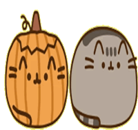 Pusheen Pumpkin Sticker - Pusheen Pumpkin Happy Halloween Stickers