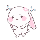 Nervous Bunny Sticker