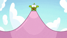 Scared To Go Down Om Nom GIF - Scared To Go Down Om Nom Cut The Rope GIFs
