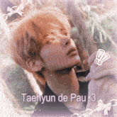 a picture of taehyun de pau 3 with a bow