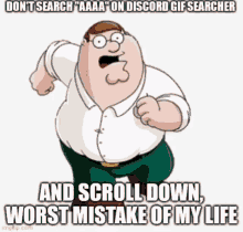 aaaa worst mistake of my life peter griffin flushed emoji i need the girls name from the aaaa gif pls