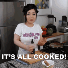 Its All Cooked Maangchi GIF - Its All Cooked Maangchi Its All Done GIFs