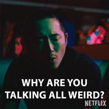 Why Are You Talking All Weird Anny Cho GIF - Why Are You Talking All Weird Anny Cho Steven Yeun GIFs