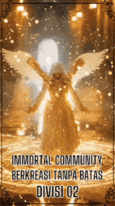 a poster for the immortal community berkreasi tanpa batas division 02
