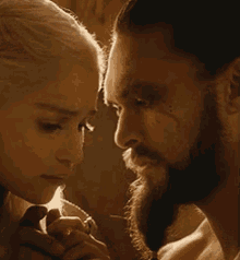 Khaleesi & Khal Drogo GIF - Tv Drama Fantasy GIFs