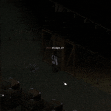 a screenshot of a video game with escape_lv written on the bottom
