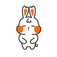 White Rabbit Sticker - White Rabbit Shocked Stickers