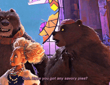 Puss In Boots Mama Bear GIF - Puss In Boots Mama Bear Ooh Have You Got Any Savory Pies GIFs