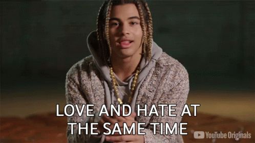 Love And Hate At The Same Time 24kgoldn GIF - Love And Hate At The Same Time 24kgoldn Released GIFs
