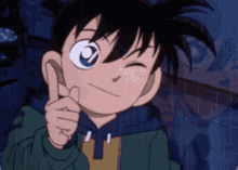 Detective Conan Finger Wag GIF - Detective Conan Finger Wag Episode2 GIFs