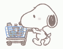 snoopy love cute groceries