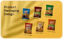 spices masalas packaging design product