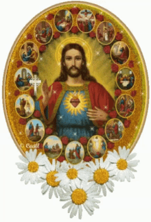 Jesus Way Of The Cross GIF - Jesus Way Of The Cross Flowers GIFs