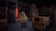 a stuffed animal with the words party time on its apron