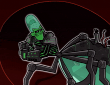 a cartoon drawing of a robot with a letter n on his chest