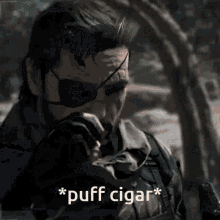 Big Boss Cigar GIF - Big Boss Cigar Phantom Pain GIFs