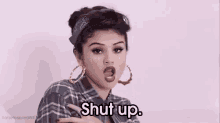 Callate GIF - Selena Gomez Shut Up Be Quiet GIFs