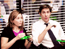 the office jim and pam oh ooh okay