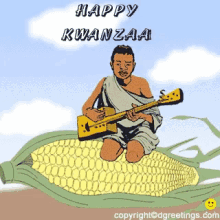 Happy Kwanzaa Corn GIF