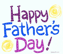a drawing of a happy father 's day greeting card