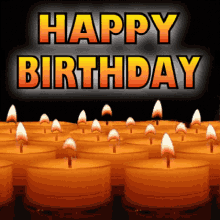 happy birthday birthday candles candle flames 3d gifs artist birthday greetings