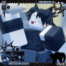 a picture of a cat with the words cultist two time on the top