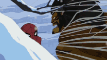 Spiderman Kraven GIF - Spiderman Kraven Punch GIFs