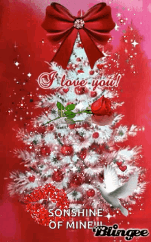merry christmas happy new year i love you tree