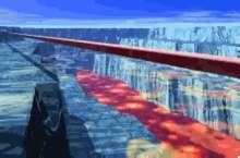 Monorail Over Lava GIF