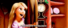 Who Is The Busiest. GIF - Tangled Rapunzel Morning GIFs
