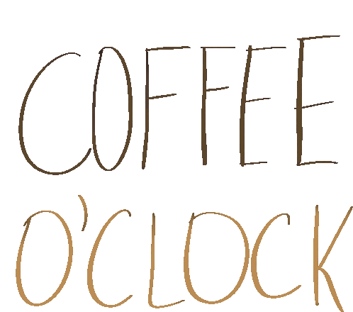Coffee Coffee Oclock Sticker
