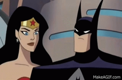 Wonder Woman Batman GIF - Wonder Woman Batman Kiss - Discover & Share GIFs
