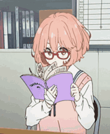 Anime Book GIF  Anime Book Reading  Discover  Share GIFs