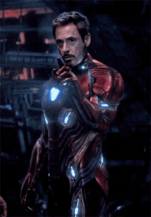 Iron Man Tony Stark GIF - Iron Man Tony Stark Pointing GIFs