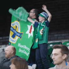 Cheering Northern Ireland GIF - Cheering Northern Ireland Wohoo GIFs
