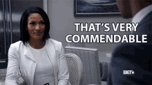 Thats Very Commendable Kron Moore GIF - Thats Very Commendable Kron Moore Victoria Franklin GIFs