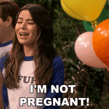 I'M Not Pregnant Carly Shay GIF - I'M Not Pregnant Carly Shay Icarly GIFs