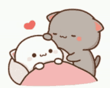 Goma Cat Kiss And Sleep GIF - Goma Cat Kiss And Sleep GIFs