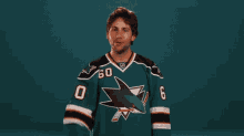 jason demers thumbs up approved san jose sharks nhl