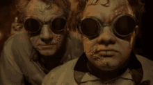 Creepy Goggles - Nightmare GIF - Nightmare Creepy Goggles Chewing GIFs