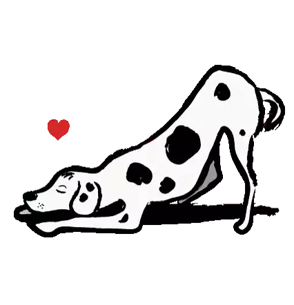 Downsign Falling In Love Sticker - Downsign Falling In Love Dog Stickers