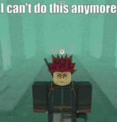 a cartoon character with red hair and a gun says i can 't do this anymore