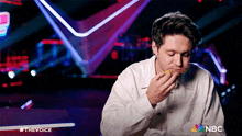 Busy Eating Niall Horan GIF - Busy Eating Niall Horan The Voice GIFs
