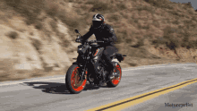 On The Road Motorcyclist GIF